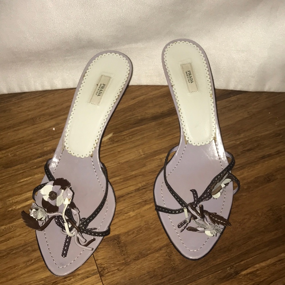 Prada purple heels